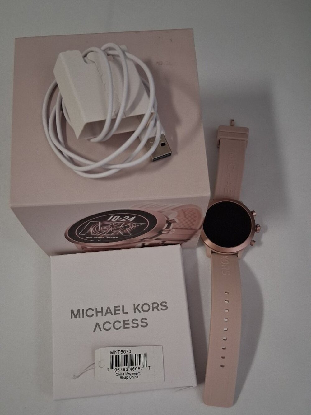 Michael Kors Women’s MKT5070 Gen 4 MKGO Smartwatch – 43mm  (Pink)